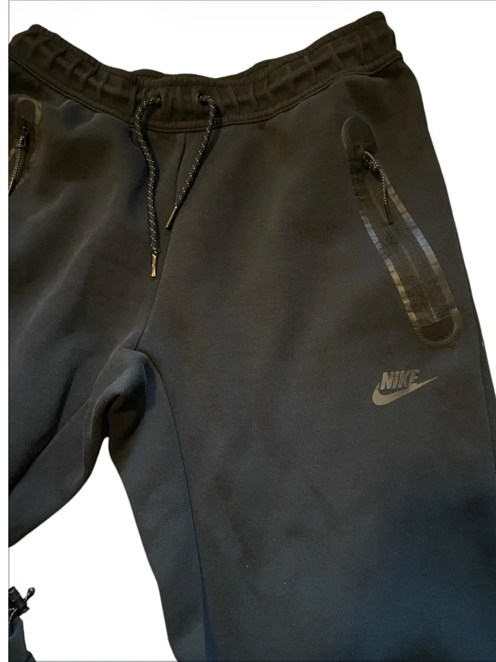 Nike Tech Heavyweight Adjustable Hem Joggers Sweatpants Medium Black